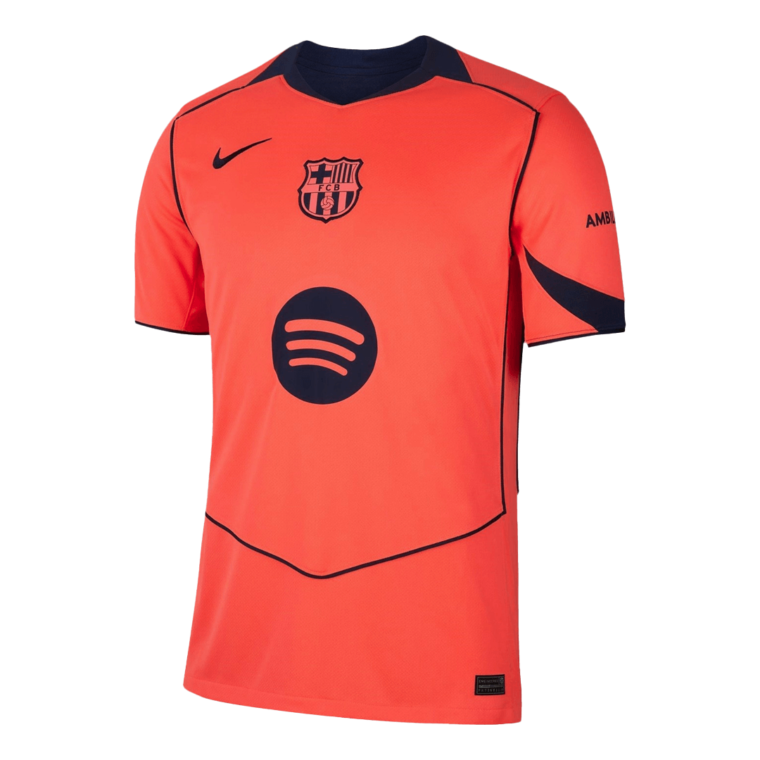 Barcelona Tröja LEWANDOWSKI #9 2025/26 Tredje Orange - UCL