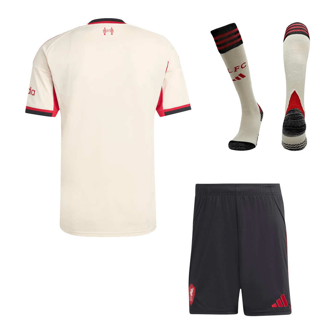 Liverpool Tröja Bortaställ 2025/26 Vit