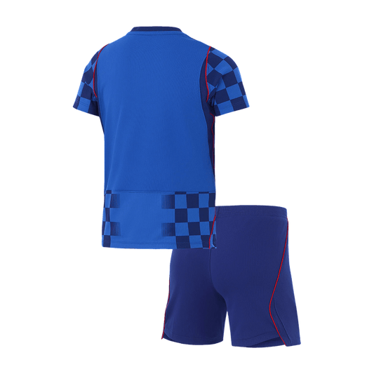 Kroatien Tröja 2026 Borta Blå Barn-1