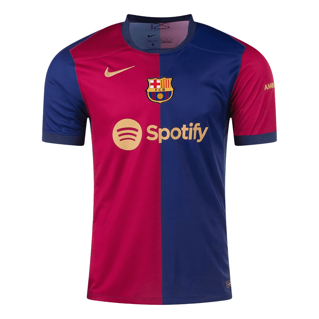 Barcelona Tröja RAPHINHA #11 2024/25 Hemma Röd & Blå - UCL