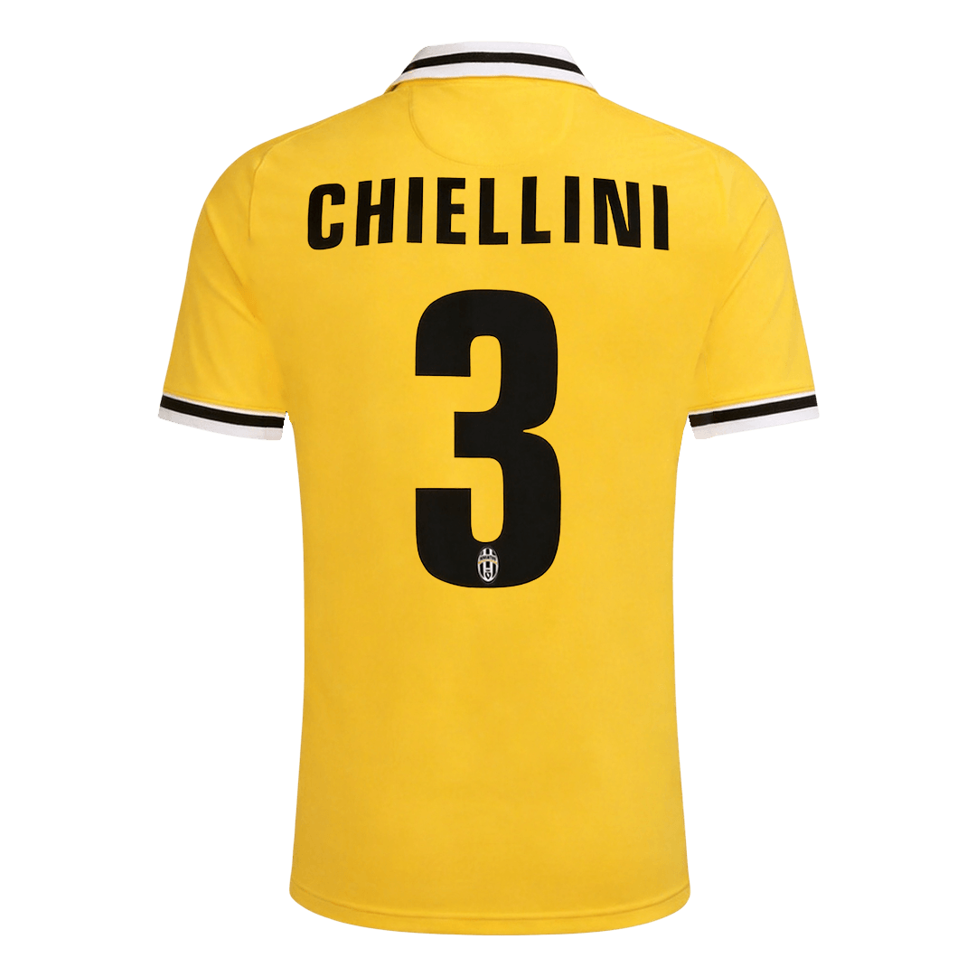 CHIELLINI #3 Juventus Bortatröja 2013/14 Retro Tröja
Gul