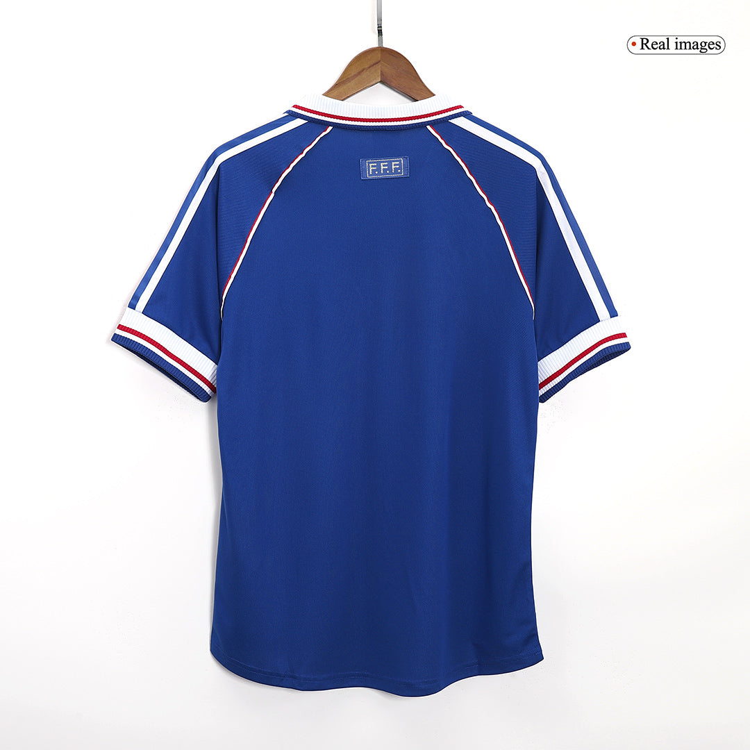 Frankrike Hemmatröja 1998 Retro Tröja
Blå