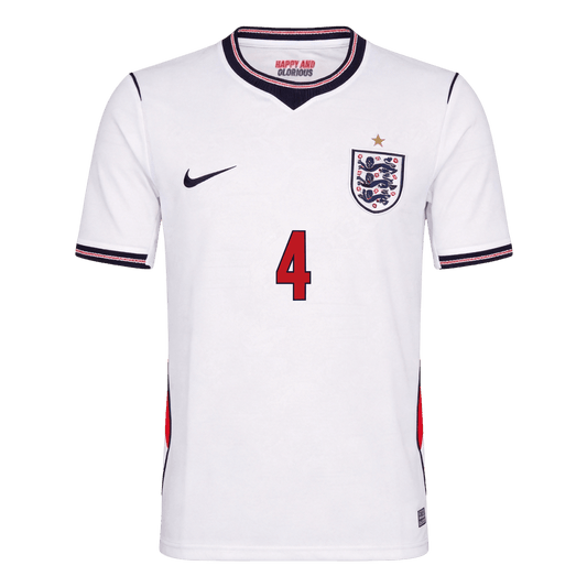 England Tröja RICE #4 2026 Hemma Vit-1