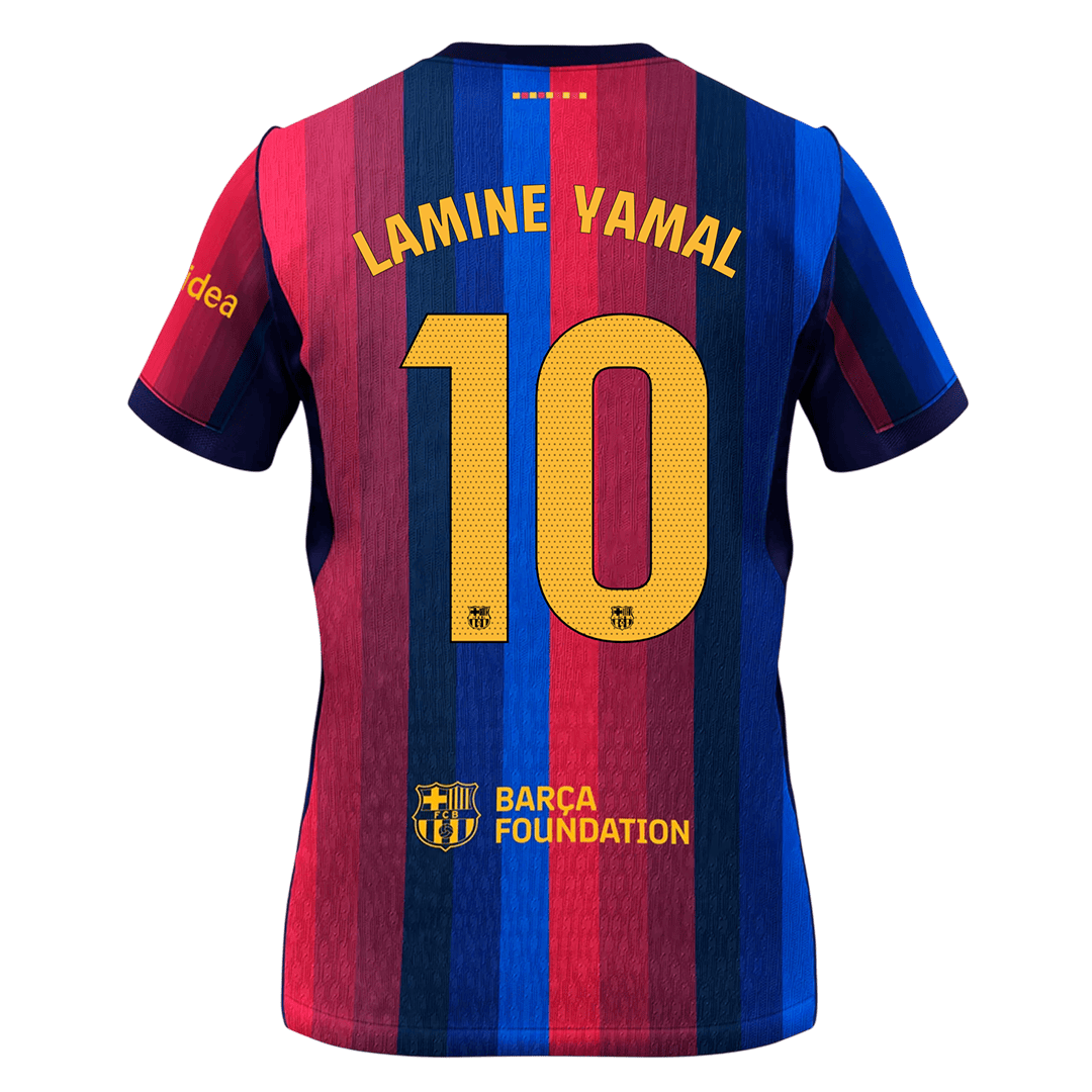 Barcelona Tröja LAMINE YAMAL #10 2026/27 Hemma Blue&Garnet