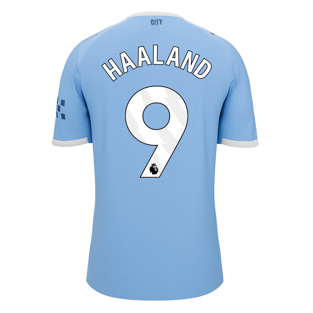 HAALAND #9 Manchester City Tröja 2025/26 Hemma Premium Blå