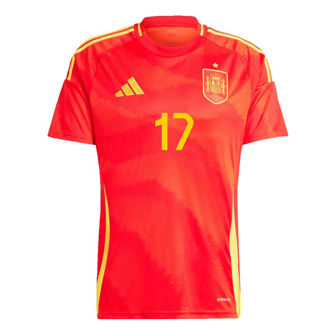 Spanien Tröja WILLIAMS JR. #17 Euro 2024 Hemma Röd