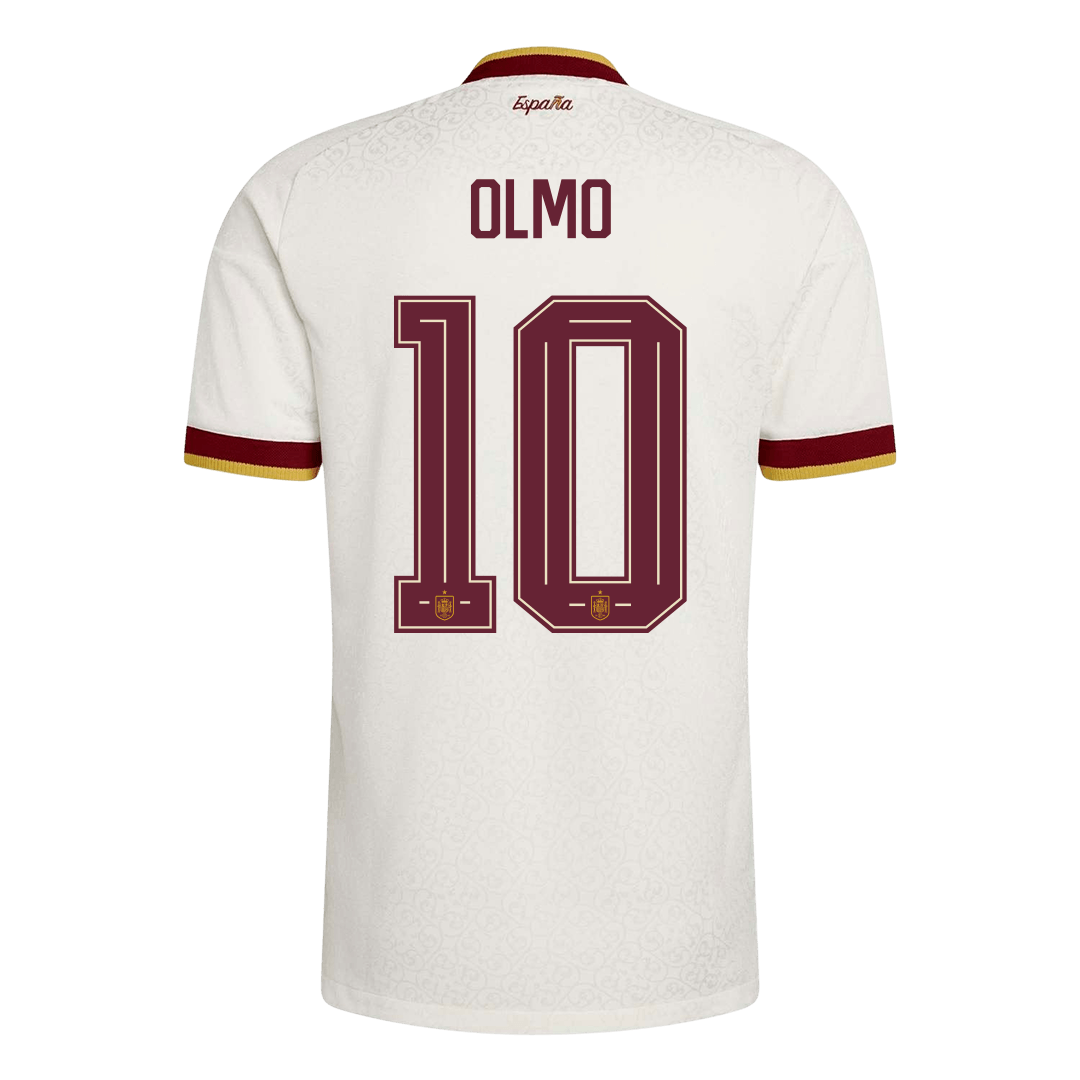 Spanien Tröja OLMO #10 2026 Borta Autentisk Vit