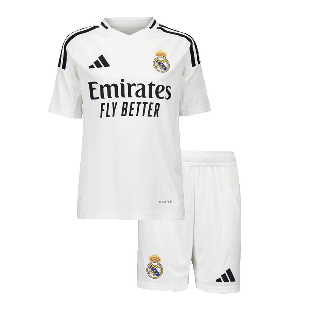 Real Madrid Tröja MBAPPÉ #9 2024/25 Hemma Vit Barn