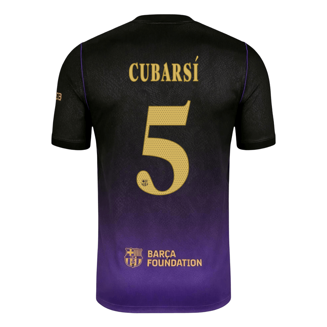 Barcelona Tröja CUBARSÍ #5 2026/27 Borta Black/Purple - UCL