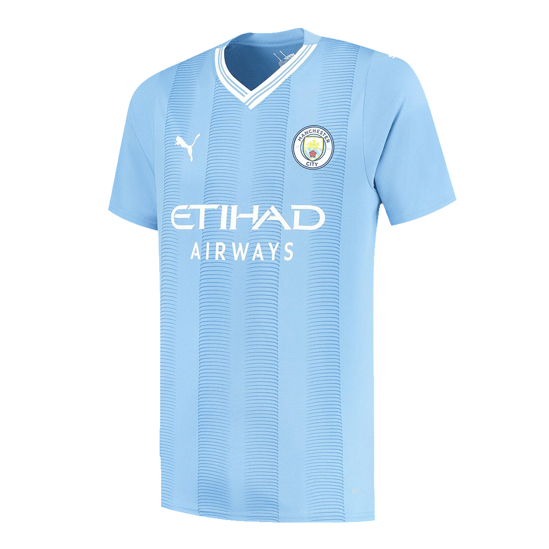Manchester City Tröja DE BRUYNE #17 2023/24 Hemma Blå