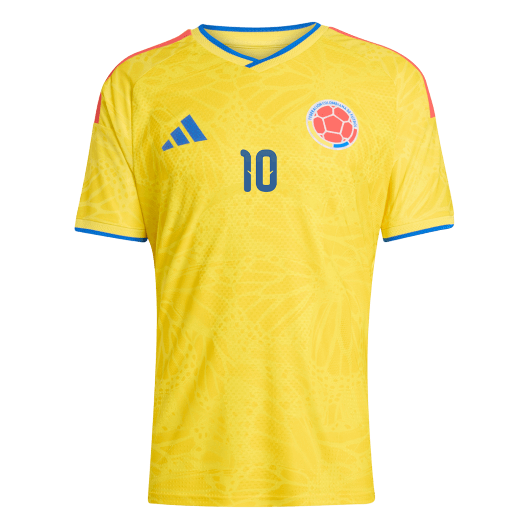Colombia Tröja JAMES #10 2026 Hemma Autentisk Gul