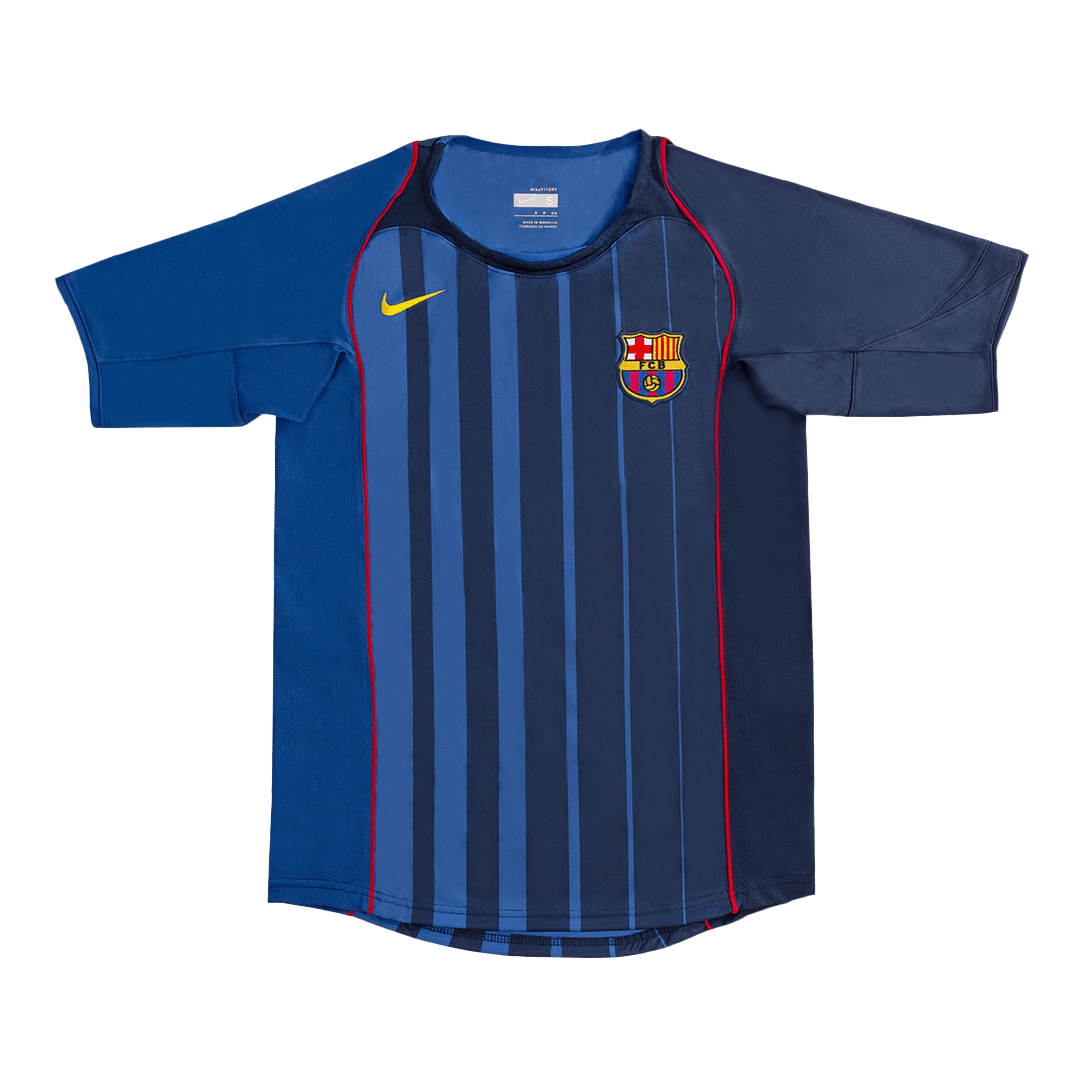 XAVI #6 Barcelona Bortatröja 2004/05 Retro Tröja
Blå