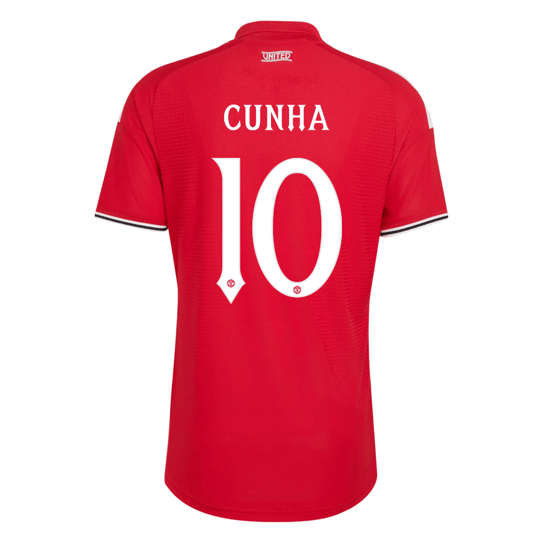 Manchester United Tröja CUNHA #10 2026/27 Hemma Autentisk Röd - UCL