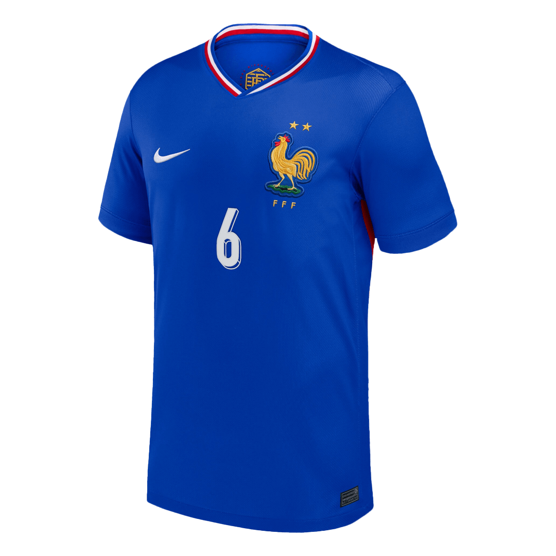 Frankrike Tröja CAMAVINGA #6 Euro 2024 Hemma Blå
