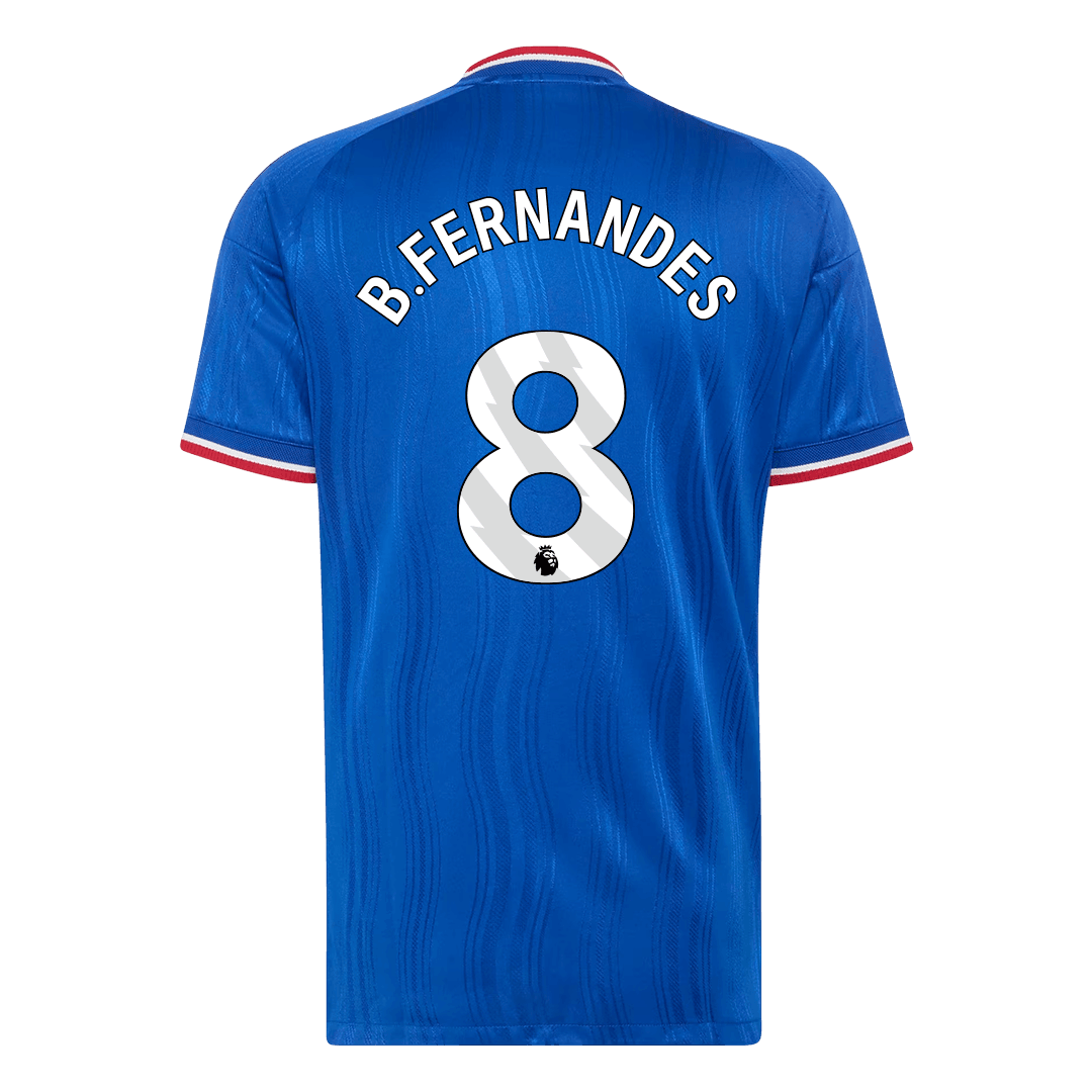 Manchester United Tröja B. FERNANDES #8 2026/27 Borta Autentisk Blå