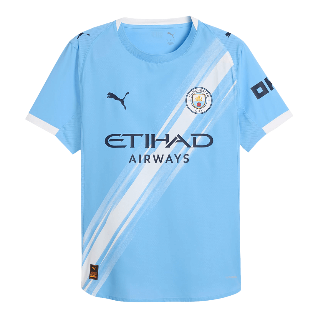 Manchester City Tröja HAALAND #9 2025/26 Hemma Blå