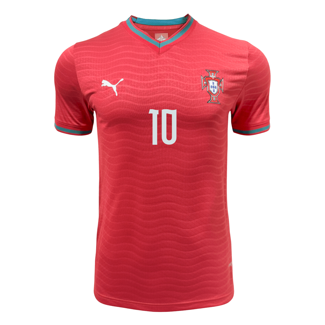 Portugal Tröja BERNARDO #10 2026 Hemma Autentisk Röd