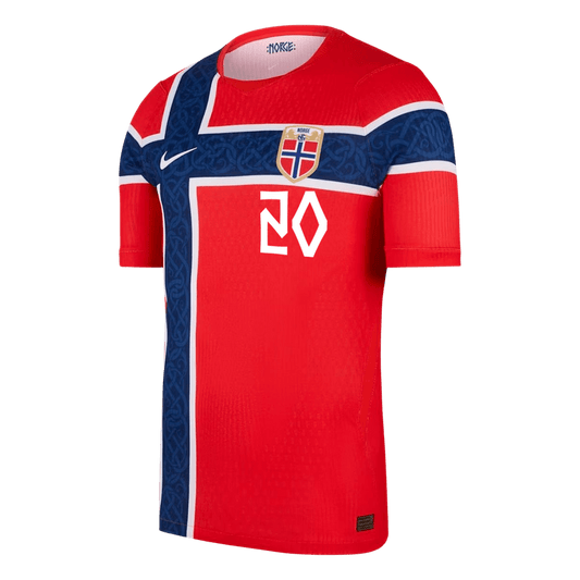 Norge Tröja NUSA #20 2026 Hemma Autentisk Röd-1
