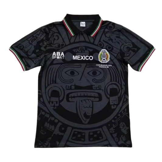 Mexiko tröja 1998 Retro Tröja
Svart-1