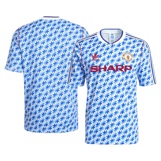 Manchester United Bortatröja 1990/92 Retro Tröja
Blå-1