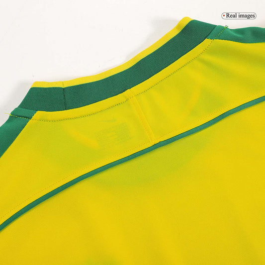 Brasilien Hemmatröja 1998 Retro Tröja
Gul-1