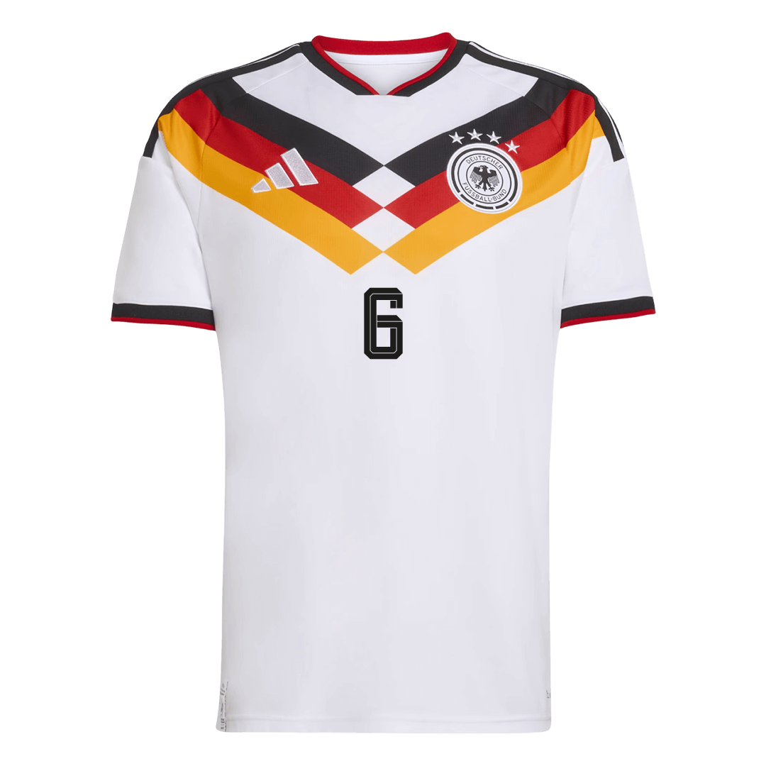 Tyskland Tröja KIMMICH #6 2026 Hemma Vit