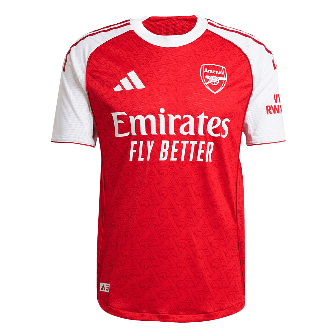 Arsenal Tröja SALIBA #2 2025/26 Hemma Röd
