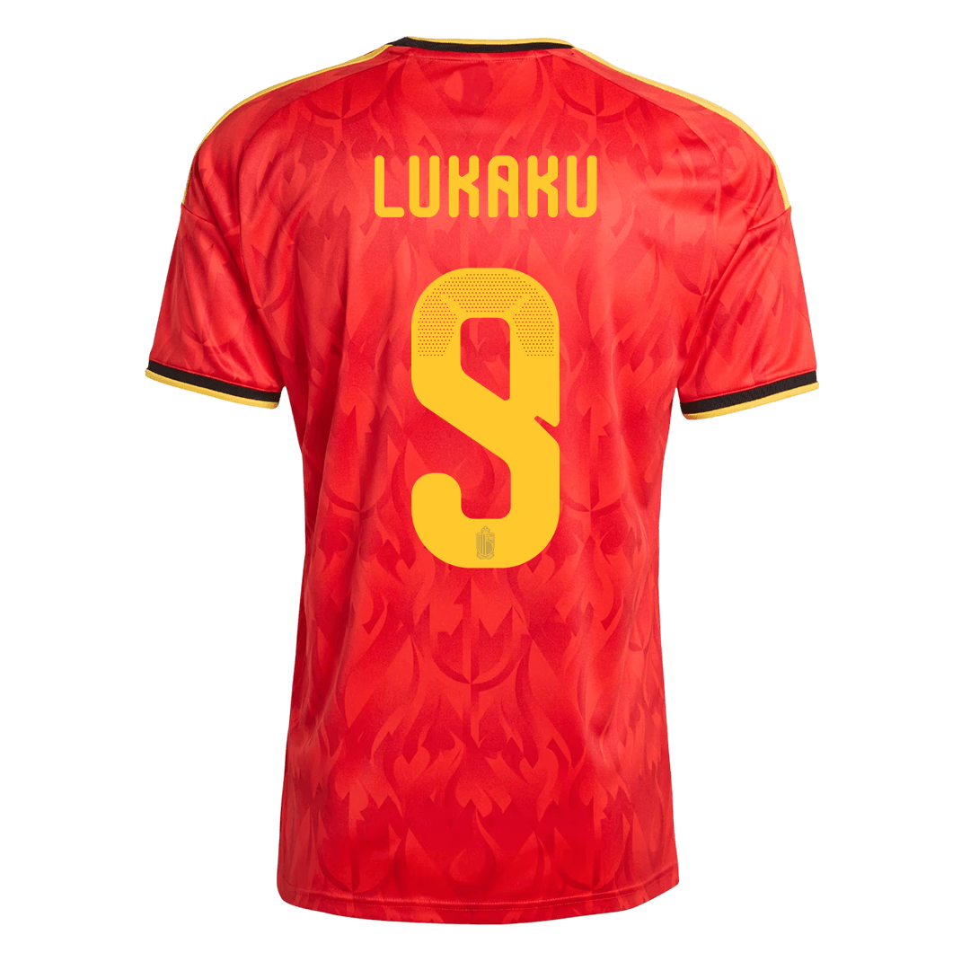 Belgien Tröja LUKAKU #9 2026 Hemma Röd
