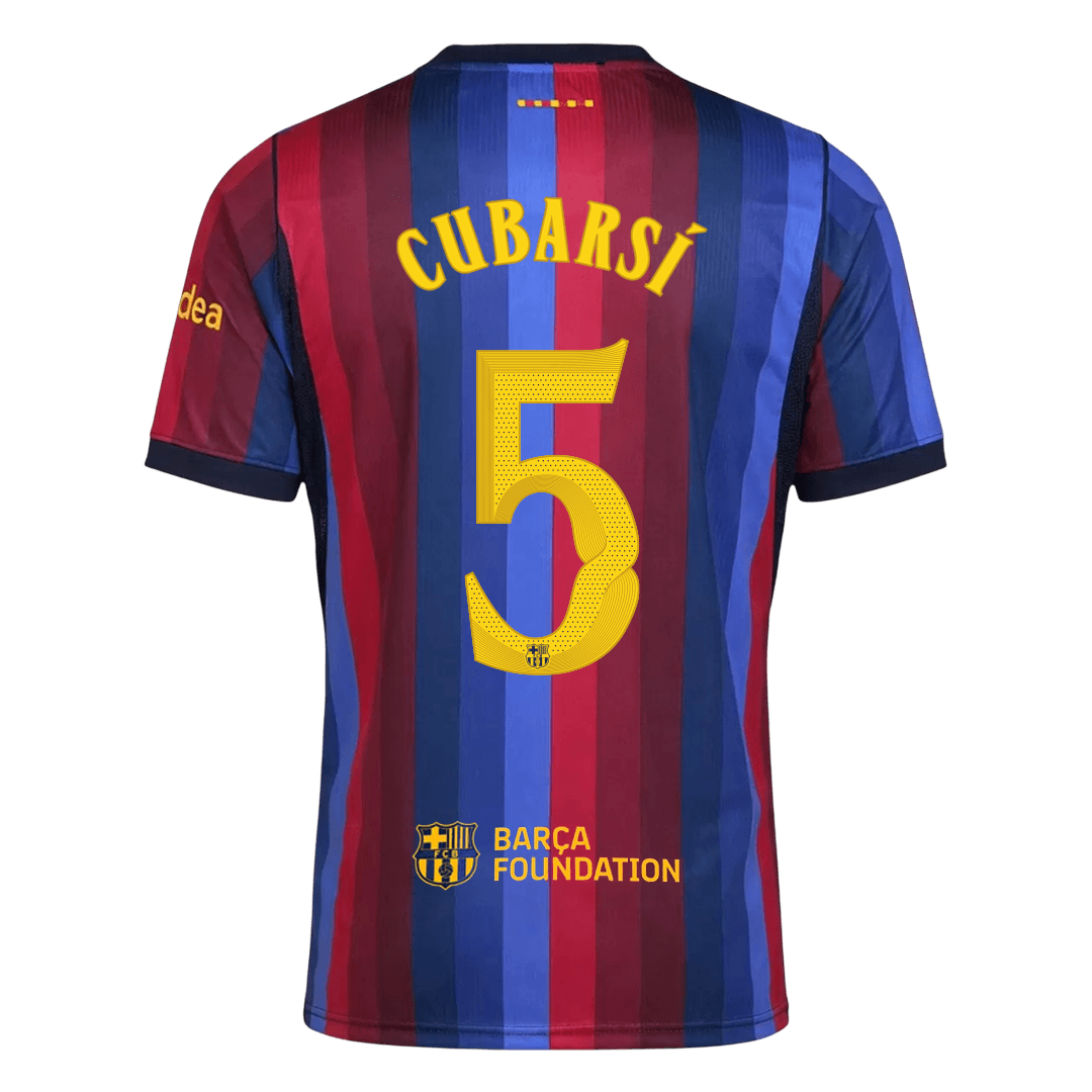 Barcelona Tröja CUBARSÍ #5 2026/27 Hemma Blue&Garnet - UCL