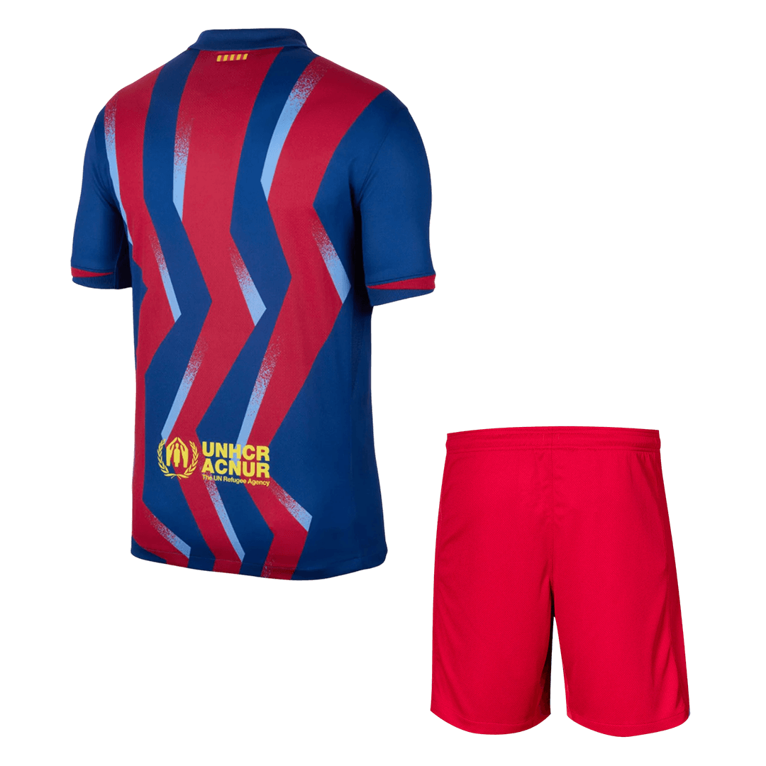 Barcelona Tröja Fourth Awayställ 2025/26 Röd & Blå