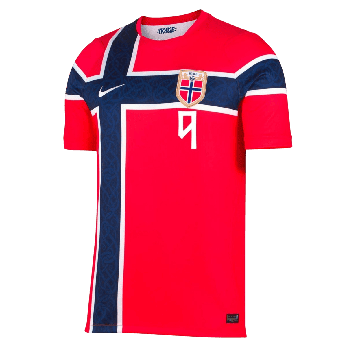 Norge Tröja BRAUT HAALAND #9 2026 Hemma Autentisk Röd