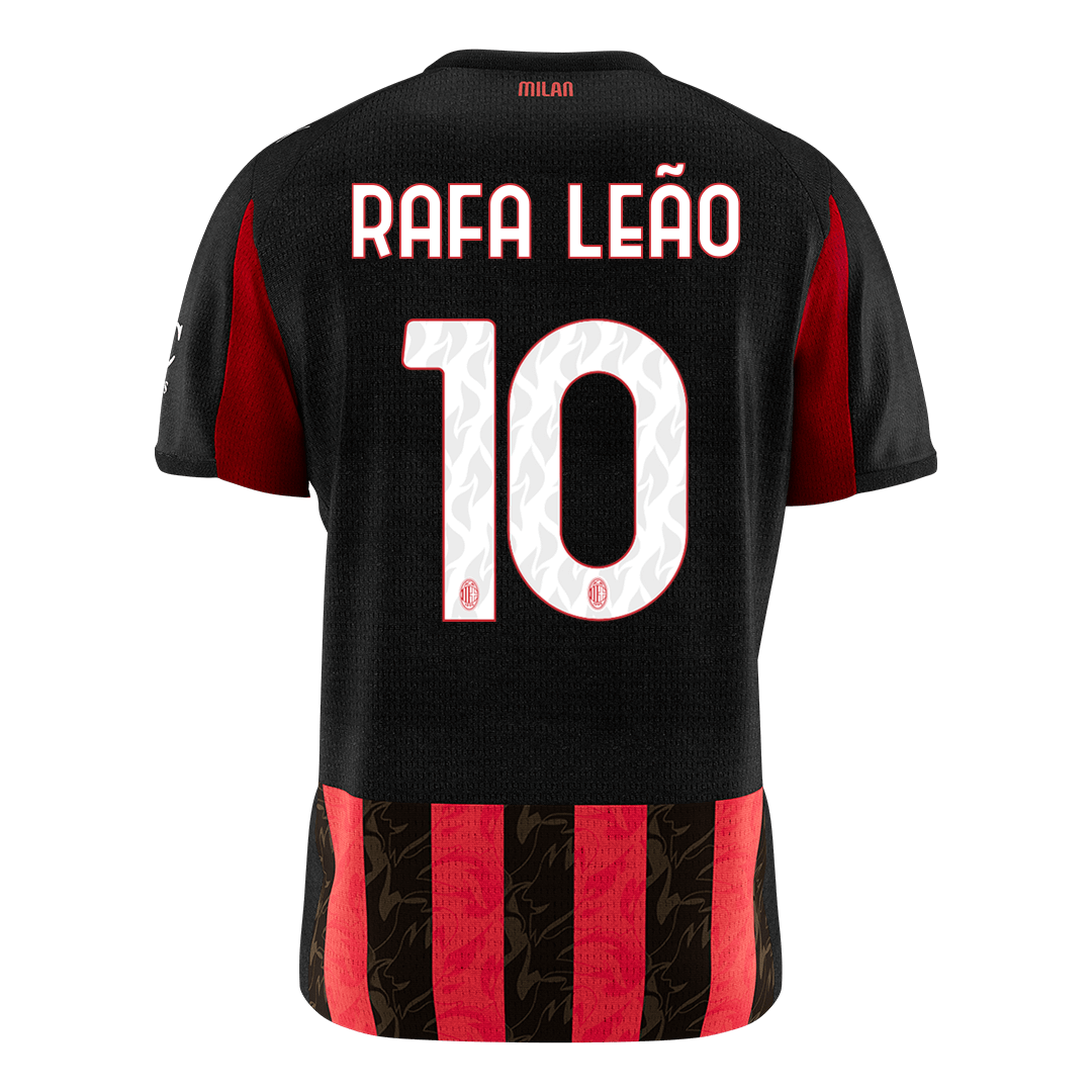 RAFA LEÃO #10 AC Milan Tröja 2025/26 Hemma Premium Röd & Svart