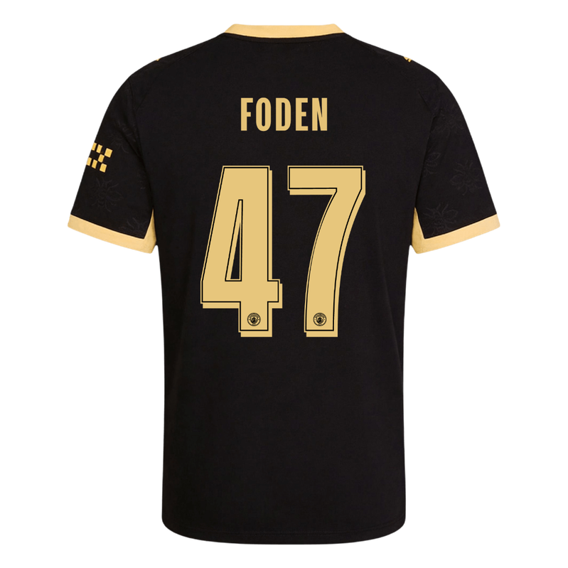 Manchester City Tröja FODEN #47 2026/27 Borta Autentisk Svart - UCL