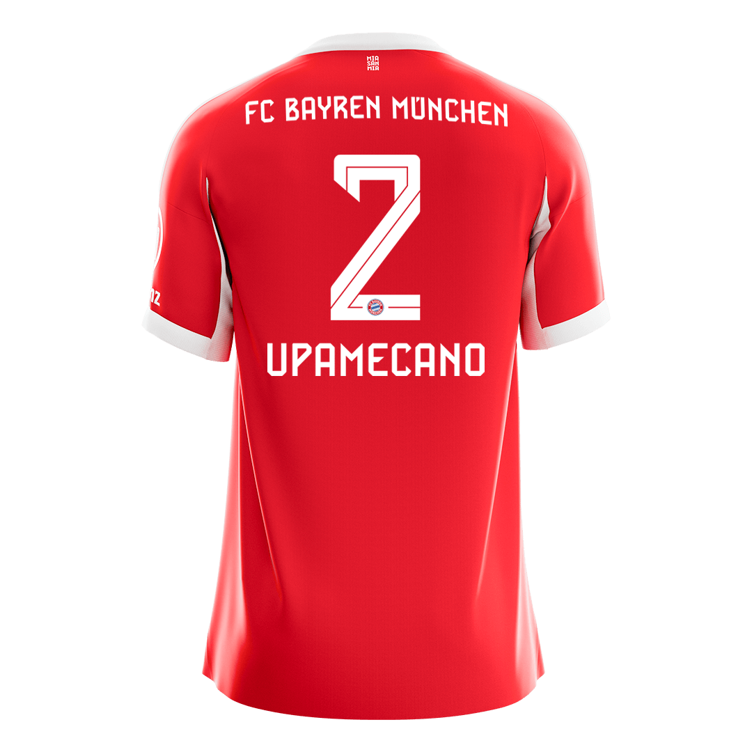 UPAMECANO #2 Bayern Munich Tröja 2025/26 Hemma Premium Röd