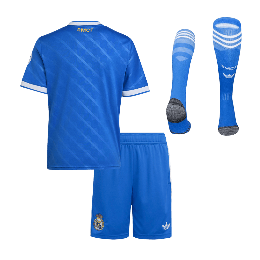 Real Madrid Tröja 2025/26 Tredjeställ Blå Barn