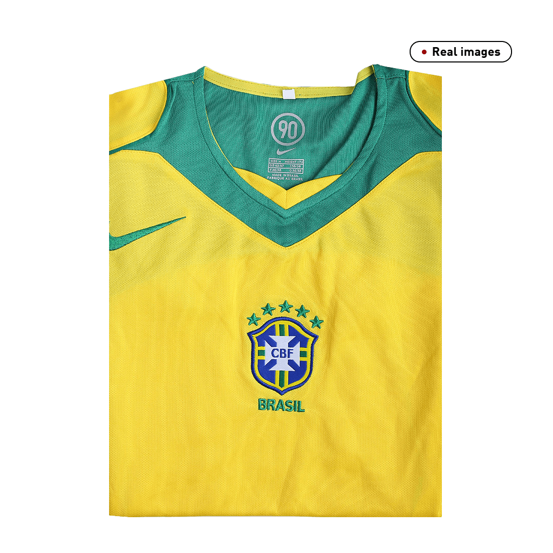 Brasilien Hemmatröja 2004 Retro Tröja
Gul