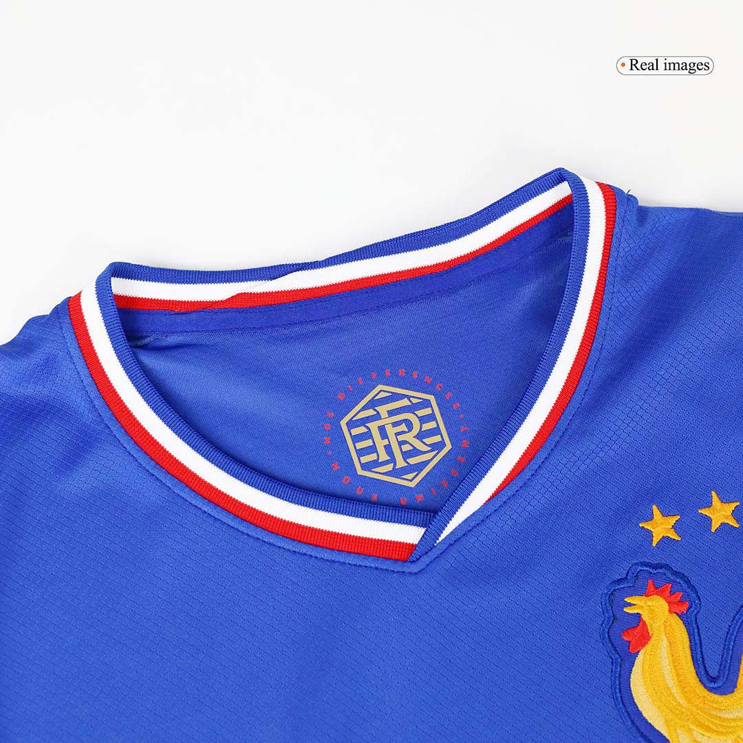 Frankrike Tröja MBAPPE #10 Euro 2024 Hemma Blå