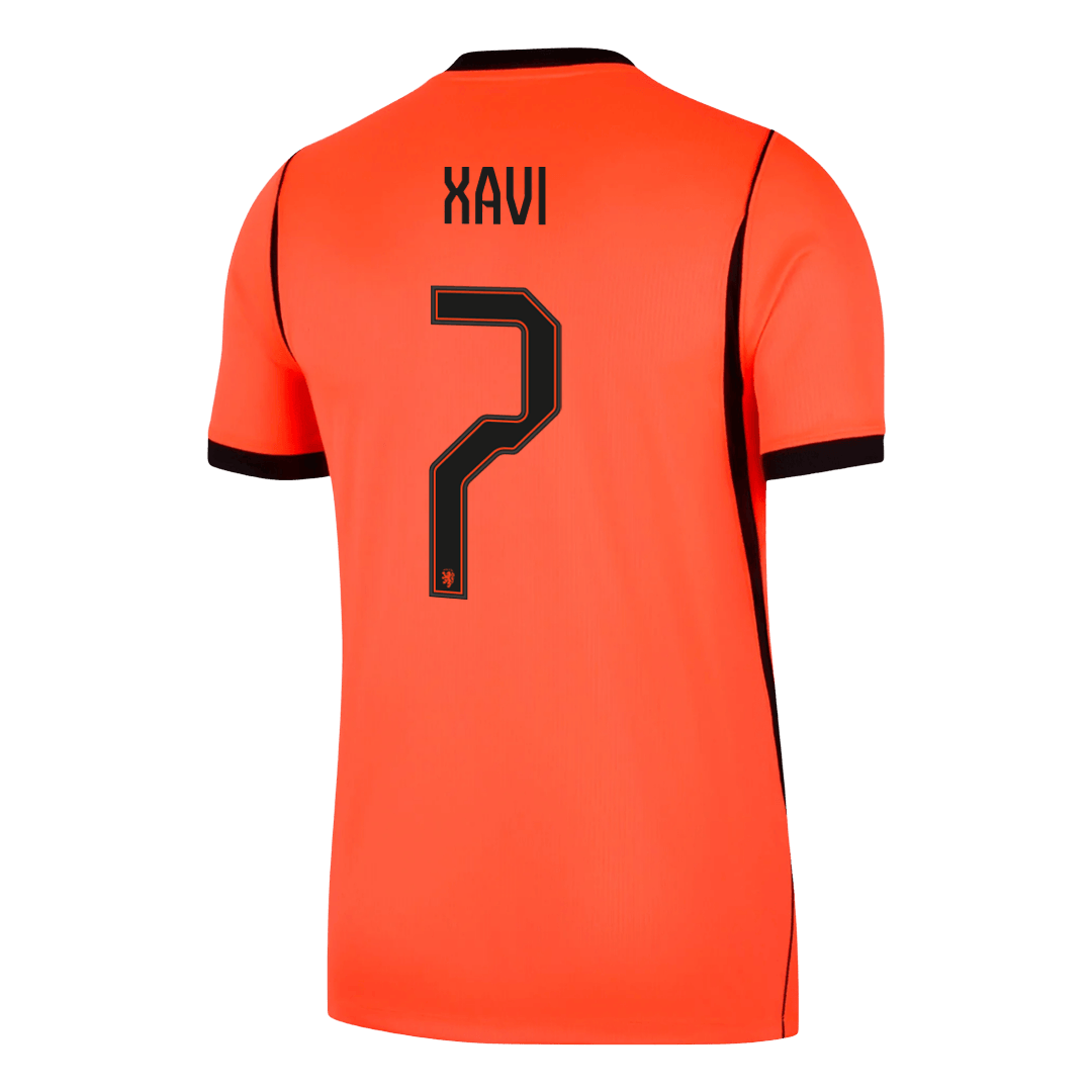 Nederländerna Tröja XAVI #7 2026 Hemma Orange