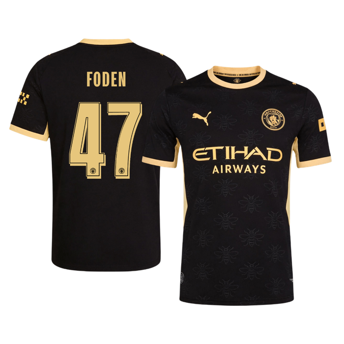 Manchester City Tröja FODEN #47 2026/27 Borta Autentisk Svart - UCL