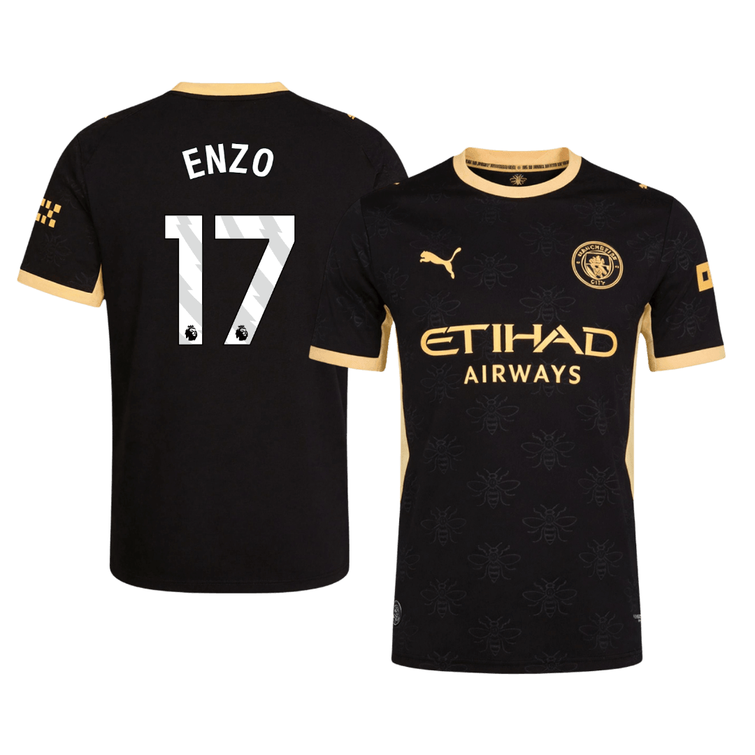 Manchester City Tröja ENZO #17 2026/27 Borta Autentisk Svart