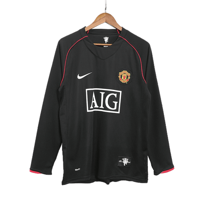 RONALDO #7 Manchester United Bortatröja 2007/08 Retro Tröja
 Svart-10