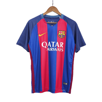 MESSI #10 Barcelona Hemmatröja 2016/17 Retro Tröja
 Röd & Blå-11
