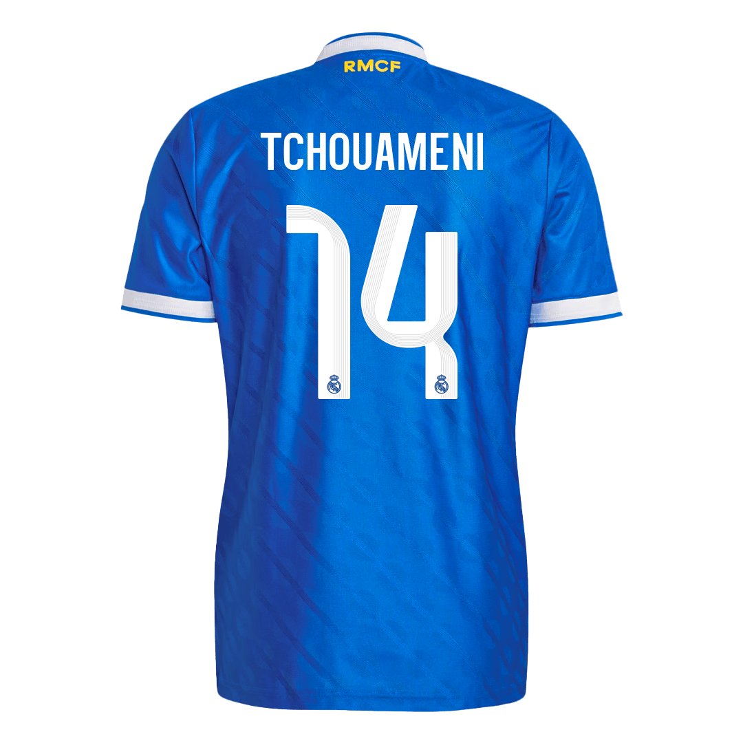 Real Madrid Tröja TCHOUAMENI #14 2025/26 Tredje Blå-10