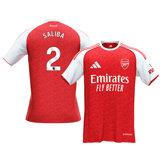 SALIBA #2 Arsenal Tröja 2025/26 Hemma Premium Röd