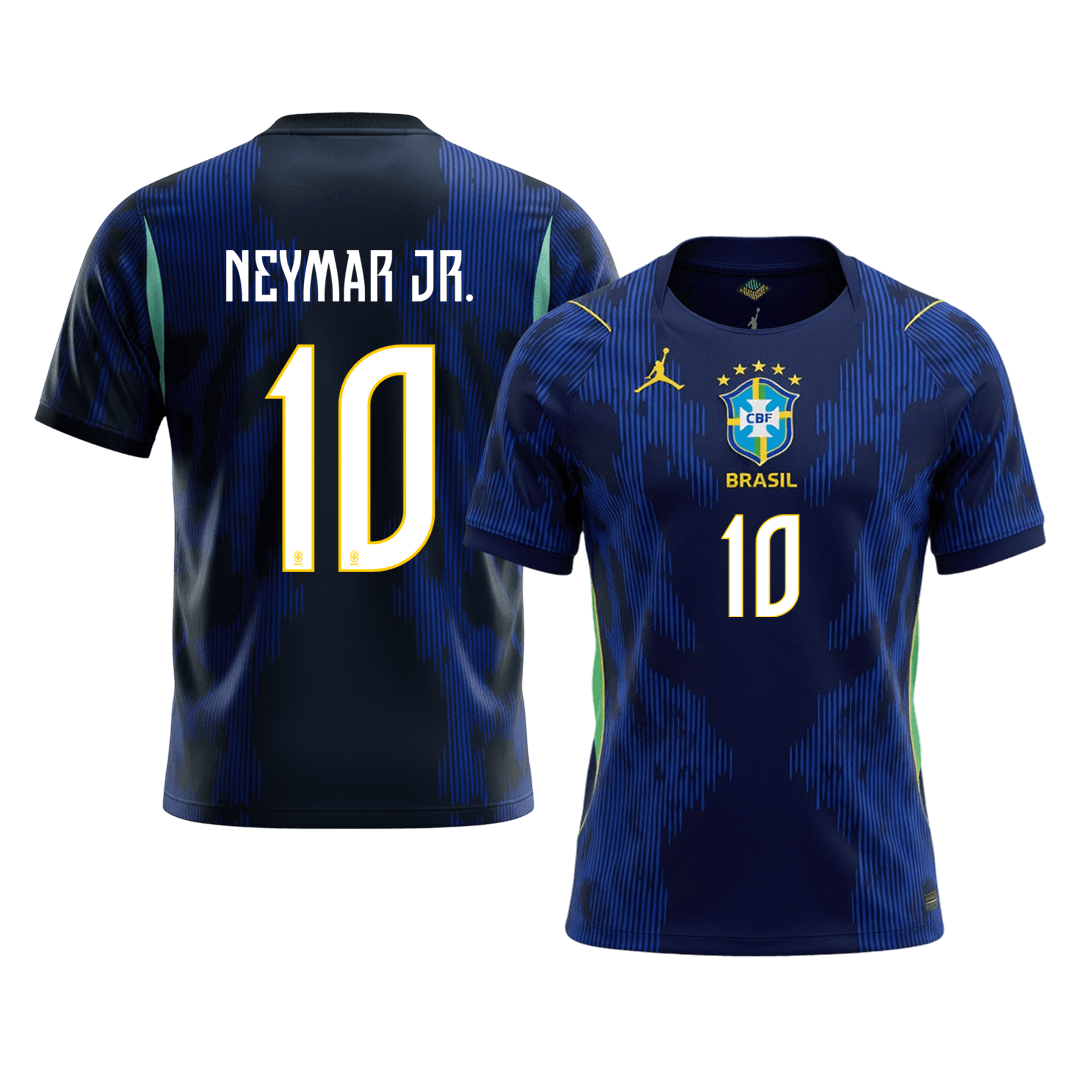 Brasilien Tröja NEYMAR JR. #10 2026 Borta Mörkblå