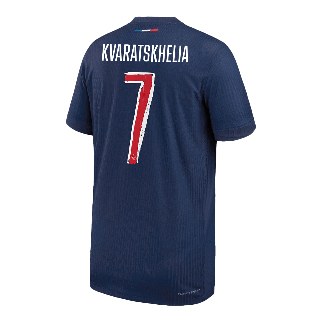PSG Tröja KVARATSKHELIA #7 2024/25 Hemma Mörkblå - UCL