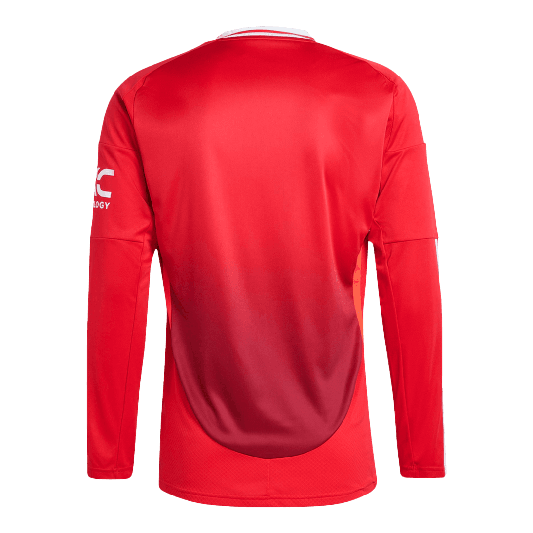 Manchester United Tröja 2024/25 Hemma Långärmad Röd-13