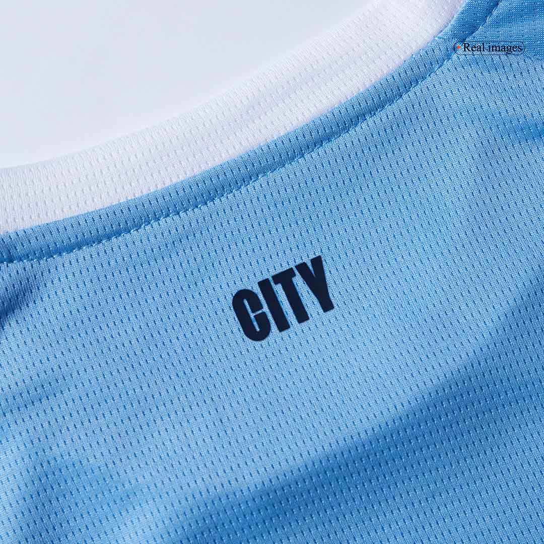 Manchester City Tröja 2025/26 Hemmaställ Blå Barn