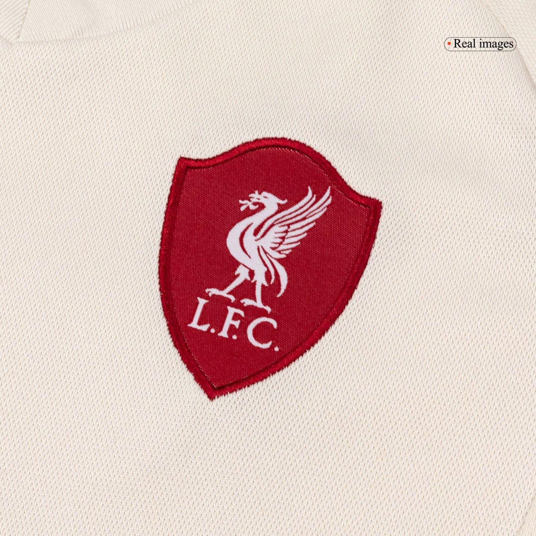 Liverpool Tröja 2025/26 Borta Vit Barn-11