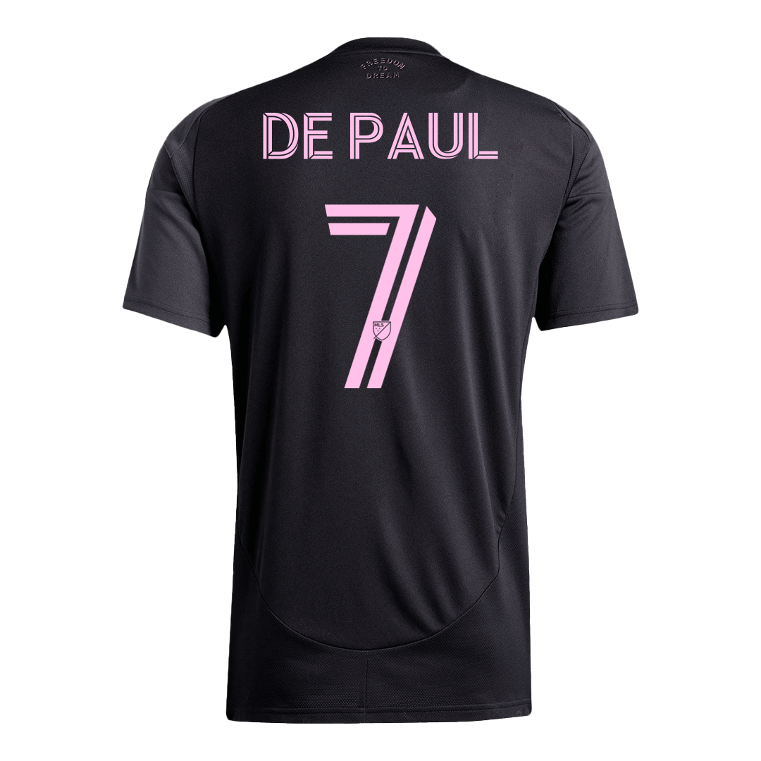 Inter Miami CF Tröja DE PAUL #7 2025 Borta Black&Gray-12